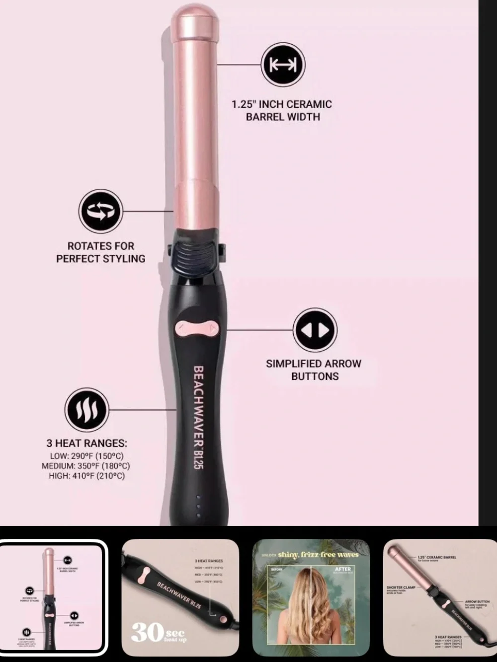 Beachwaver branded blush